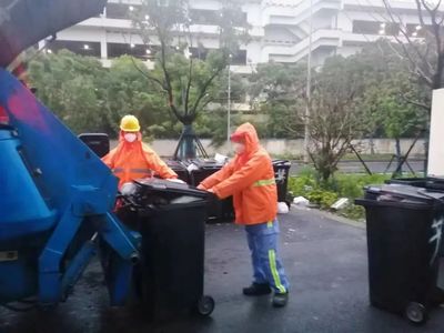 扶正树木、清扫路面、抢修供电线路.台风过后,宝山迅速恢复城市秩序和“颜值”