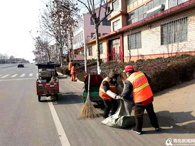 即墨通济新经济区:190余名环卫工人坚守防疫一线